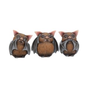Three Wise Bats 8.5cm