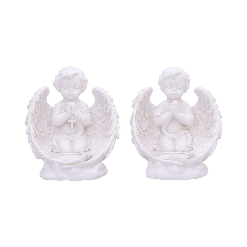 Whispers to Heaven Tea Light Holders (Set of 2) 12.7cm